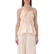 Liviana Conti Elegant Beige Topp för Kvinnor Beige, Dam