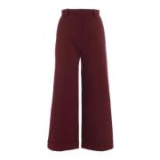 See by Chloé Wide Trousers Red, Dam