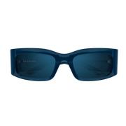 Balenciaga Bb0328S 004 Sunglasses Blue, Dam