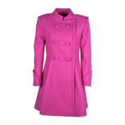 Moschino Fuchsia Blade Runner Coat Pink, Dam
