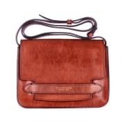 The Bridge Brun läder crossbody väska Brown, Dam