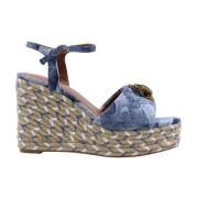 Kurt Geiger Stiliga Jaxi Kilklack Sandaler Blue, Dam