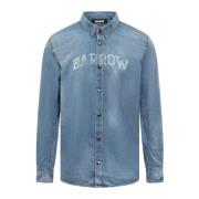 Barrow Denim Shirts Blue, Herr