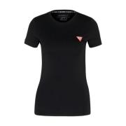 Guess Stretch T-shirt - Svart, Slim Fit, Korta ärmar Black, Dam