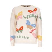 Max Mara Weekend Bomull Zingaro Sweater Beige, Dam