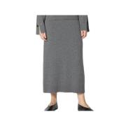 Sminfinity Midi Skirts Gray, Dam