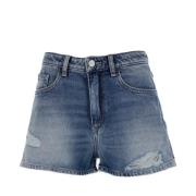 Icon Denim Denim Shorts Blue, Dam