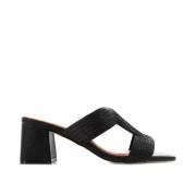 Bibi Lou Eco-vänliga Heeled Mules Black, Dam