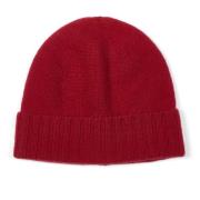 Howard London Klassisk Cashmere Beanie Röd Unisex Red, Herr