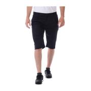 Daniele Alessandrini Svarta Bermuda Shorts Black, Herr