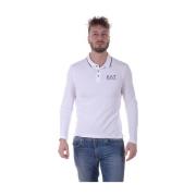 Emporio Armani EA7 Klassisk Polo Shirt White, Herr