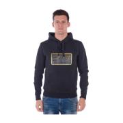 Emporio Armani EA7 Hoodie Sweatshirt Black, Herr