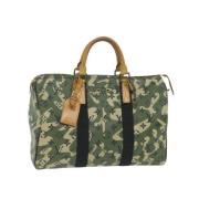 Louis Vuitton Vintage Pre-owned Canvas handvskor Green, Dam