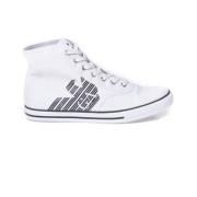 Emporio Armani EA7 Vintage High Top Sneakers White, Herr