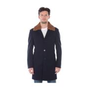 Daniele Alessandrini Serious Fur Trim Jacka Kappa Blue, Herr