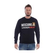 Moschino Hoodies Black, Herr