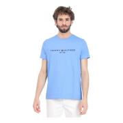 Tommy Hilfiger Celeste Broderad Logotyp T-shirt Blue, Herr