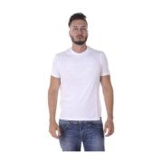 Armani Jeans Casual Logo Print Top White, Herr