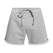 Balmain Shorts med logotyp Gray, Herr