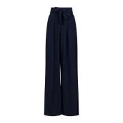 Neo Noir Wide Trousers Blue, Dam