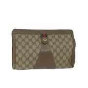 Gucci Vintage Pre-owned Canvas gucci-vskor Beige, Dam