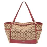 Coach Pre-owned Pre-owned Canvas totevskor Beige, Dam