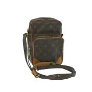 Louis Vuitton Vintage Pre-owned Canvas axelremsvskor Brown, Dam