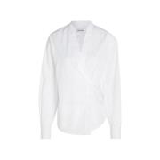 Calvin Klein Blouses Shirts White, Dam