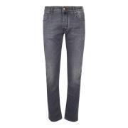 Jacob Cohën Slim Fit Nick 5 Fickbyxor Gray, Herr