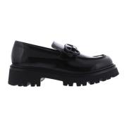 Paris Punk Svarta Moccasin Skor Black, Dam