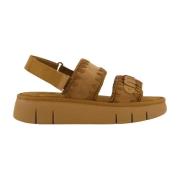 Mou Flat Sandals Brown, Dam