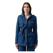 Ermanno Scervino Jackets Blue, Dam