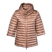 Baldinini Down jacket in bronze nylon Yellow, Dam