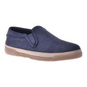 Baldinini Loafer in dark blue perforated nubuck Blue, Herr