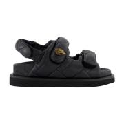 Kurt Geiger Flat Sandals Black, Dam