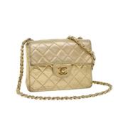 Chanel Vintage Pre-owned Laeder chanel-vskor Yellow, Dam