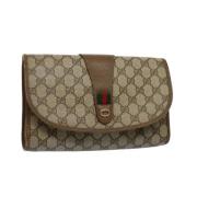 Gucci Vintage Pre-owned Canvas gucci-vskor Beige, Dam