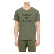 Emporio Armani T-Shirts Green, Herr