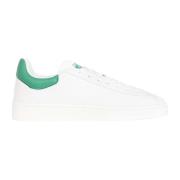 Lacoste Gröna läder Baseshot sneakers White, Herr