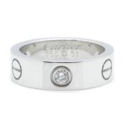 Cartier Vintage Pre-owned Vitt guld ringar Gray, Dam