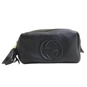 Gucci Vintage Pre-owned Laeder kuvertvskor Black, Dam