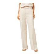 Souvenir Wide Trousers Beige, Dam