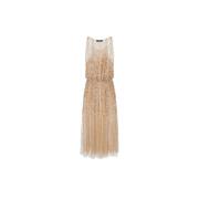 Elisabetta Franchi Elegant Klänning Beige, Dam