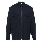 Altea Sven Zip Up Skjortjacka Blue, Herr