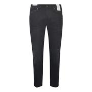 PT Torino Svarta Slim-Fit Low-Rise Jeans Black, Herr