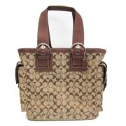 Coach Pre-owned Pre-owned Canvas totevskor Brown, Dam