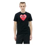 Comme des Garçons Play T-Shirts Black, Herr