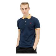 Wales Bonner Polo Shirts Blue, Herr