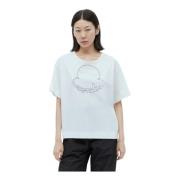 Moncler T-Shirts White, Dam