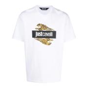 Just Cavalli Vit T-shirt och Polo Kollektion White, Herr